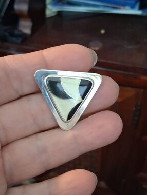 Vintage Navajo Sterling Silver Pendant Signed